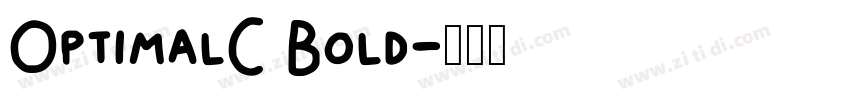 OptimalC Bold字体转换